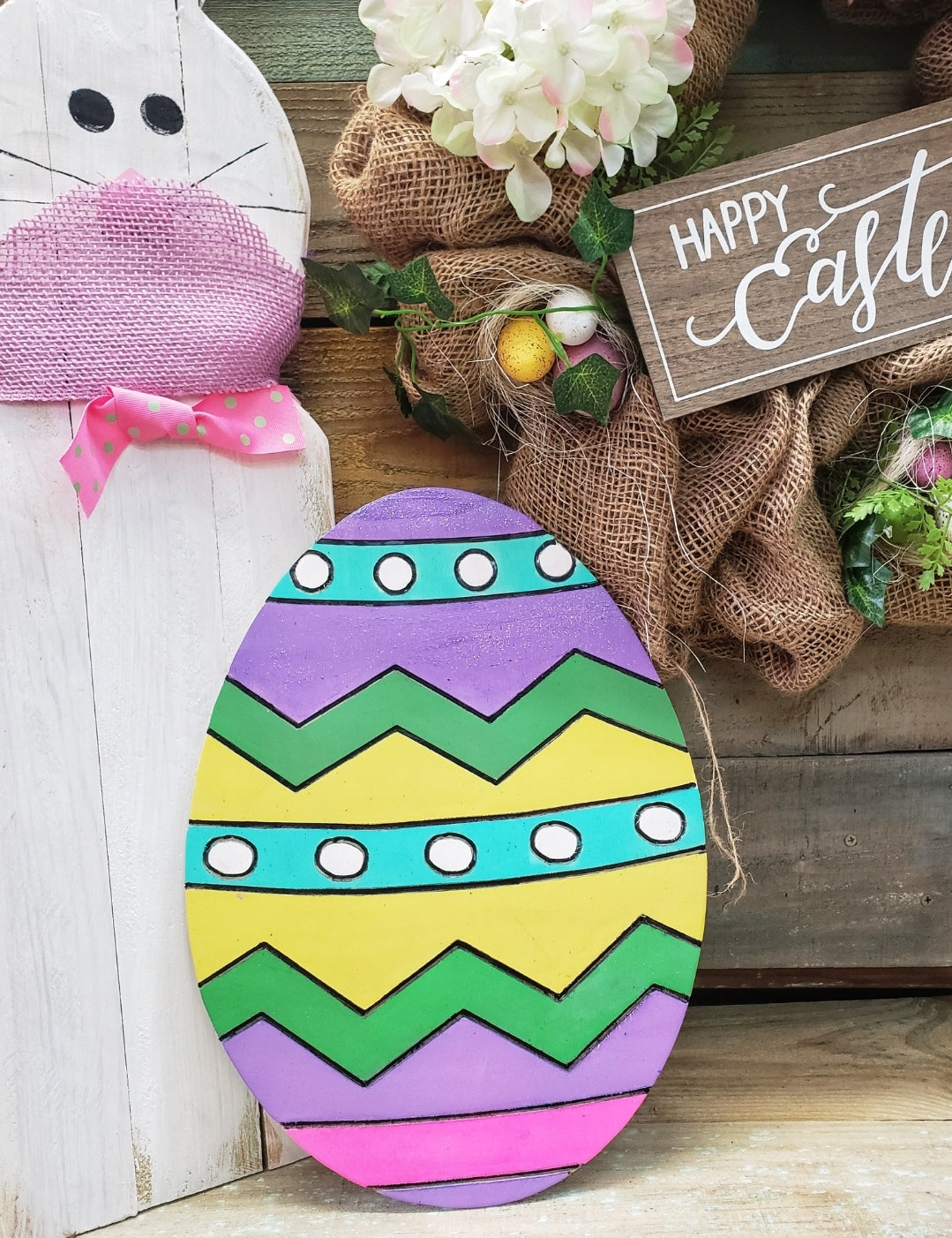 24 X 16 Easter Egg wood  cut-out